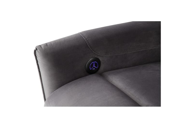 Liggestol Pineto Antracit, Velour/Metal/Træ - Antracit, Velour/Metal/Træ - Møbler - Stole & lænestole - Lænestole - Liggestol