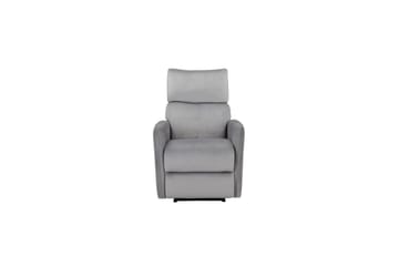 Liggestol Pineto Grå, Velour/Metal/Træ - Grå, Velour/Metal/Træ - Møbler - Stole & lænestole - Lænestole - Recliner lænestol