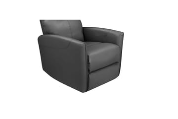 Liggestol Pineto Antracit, PU/Metal/Træ - Antracit, PU/Metal/Træ - Møbler - Stole & lænestole - Lænestole - Læderstol