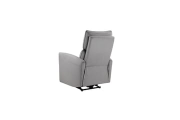 Liggestol Pineto Grå, Velour/Metal/Træ - Grå, Velour/Metal/Træ - Møbler - Stole & lænestole - Lænestole - Recliner lænestol