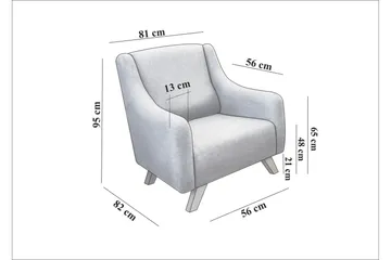 Malkiat Lænestol - Cream - Møbler - Stole & lænestole - Lænestole