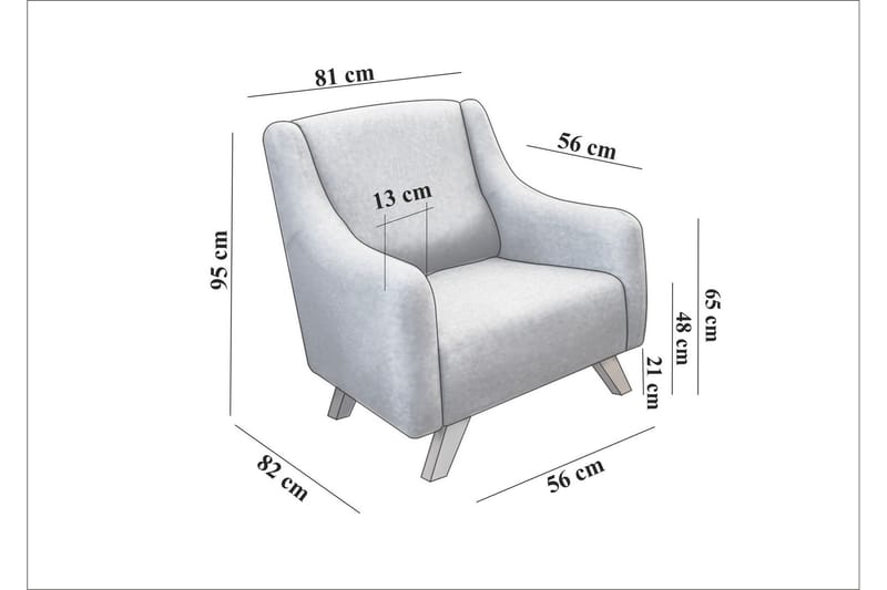 Malkiat Lænestol - Mørkeblå - Møbler - Stole & lænestole - Lænestole