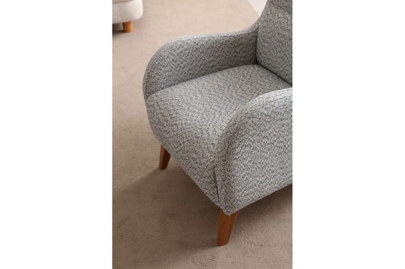 Mami Öronlappsfåtölj - Creme/Blå - Møbler - Stole & lænestole - Lænestole - Øreklapstol