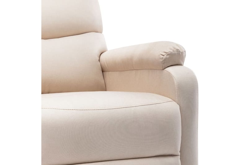 elektrisk massagestol stof cremefarvet - Creme - Møbler - Stole & lænestole - Lænestole - Massagestol