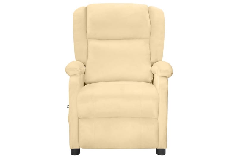 massagestol fløjl cremefarvet - Creme - Møbler - Stole & lænestole - Lænestole - Massagestol
