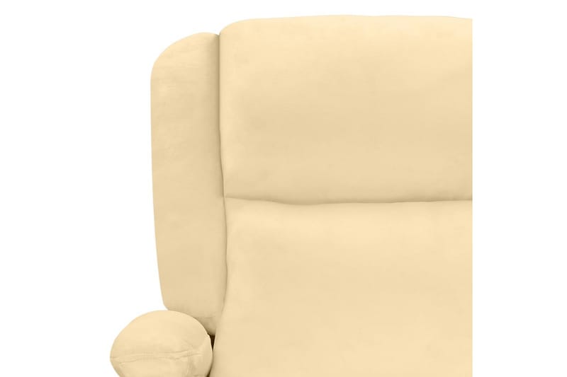massagestol fløjl cremefarvet - Creme - Møbler - Stole & lænestole - Lænestole - Massagestol