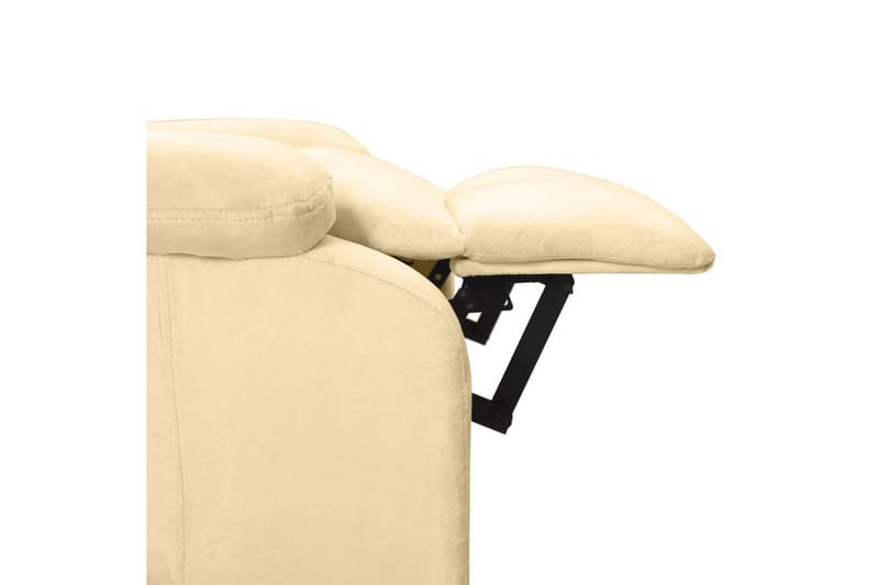 massagestol fløjl cremefarvet - Creme - Møbler - Stole & lænestole - Lænestole - Massagestol