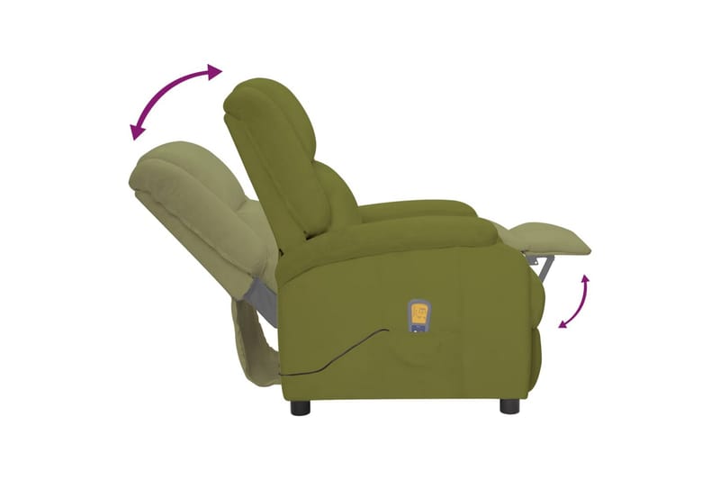 massagestol fløjl lysegrøn - Grøn - Møbler - Stole & lænestole - Lænestole - Massagestol