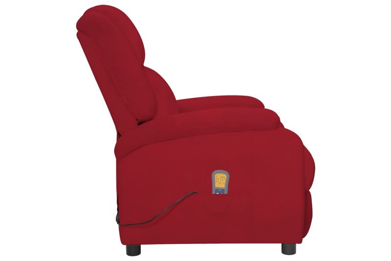 massagestol fløjl vinrød - Rød - Møbler - Stole & lænestole - Lænestole - Massagestol