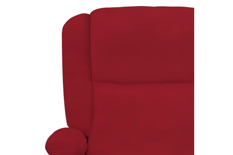 massagestol fløjl vinrød - Rød - Møbler - Stole & lænestole - Lænestole - Massagestol