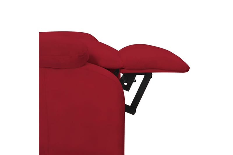 massagestol fløjl vinrød - Rød - Møbler - Stole & lænestole - Lænestole - Massagestol