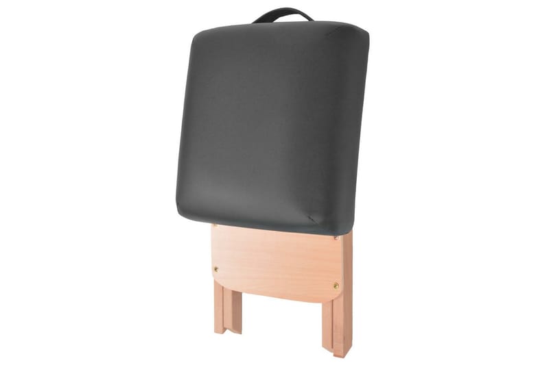 foldbar massagestol med 12 cm tykt sæde sort - Sort - Massagestol