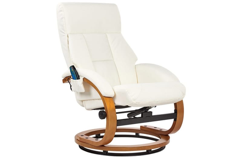 Massagestol Force - Hvid, lyst træ - Møbler - Stole & lænestole - Lænestole - Massagestol