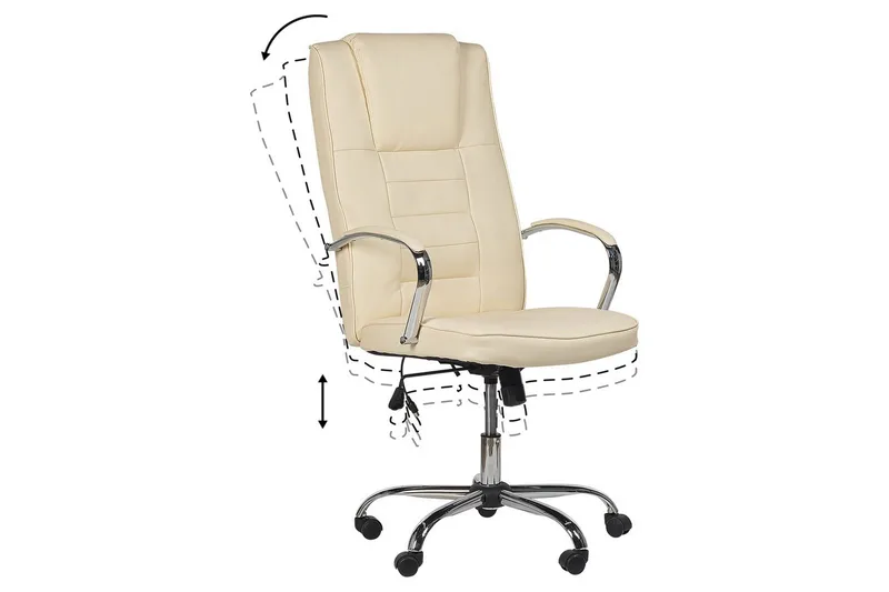 Massagestol Grandeur Beige/Sølv - Beige/Sølv - Møbler - Stole & lænestole - Lænestole - Massagestol