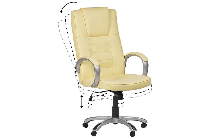 Massagestol Grandeur II Beige/Sølv - Beige/Sølv - Møbler - Stole & lænestole - Lænestole - Massagestol