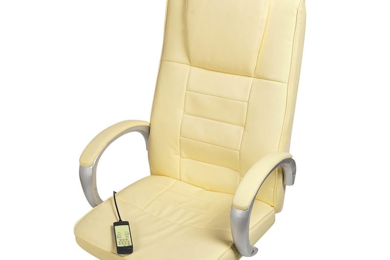 Massagestol Grandeur II Beige/Sølv - Beige/Sølv - Møbler - Stole & lænestole - Lænestole - Massagestol