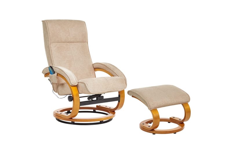 Massagestol Hero - Beige, Lys Træ - Møbler - Stole & lænestole - Lænestole - Massagestol