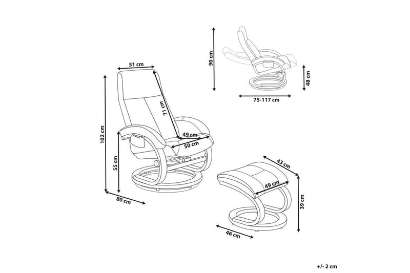 Massagestol Hero - Lys beige, lyst træ - Møbler - Stole & lænestole - Lænestole - Massagestol