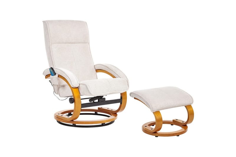 Massagestol Hero - Lys beige, lyst træ - Møbler - Stole & lænestole - Lænestole - Massagestol