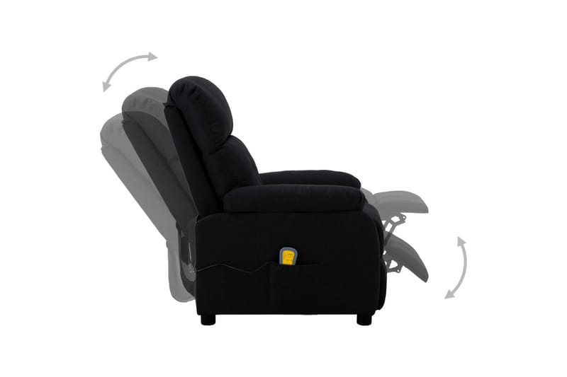 Lænestol Stof Sort - Møbler - Stole & lænestole - Lænestole - Massagestol