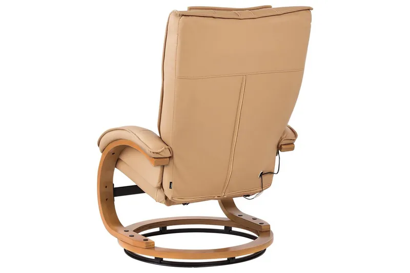 Massagestol Majestic - Brunt, lyst træ - Møbler - Stole & lænestole - Lænestole - Massagestol