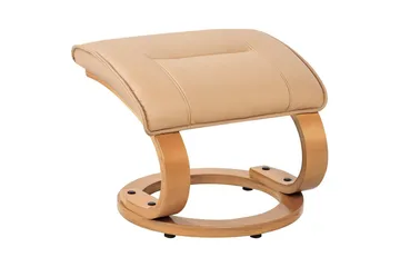 Massagestol Majestic - Brunt, lyst træ - Møbler - Stole & lænestole - Lænestole - Læderstol
