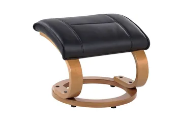 Massagestol Majestic - Sort, lyst træ - Møbler - Stole & lænestole - Lænestole - Læderstol