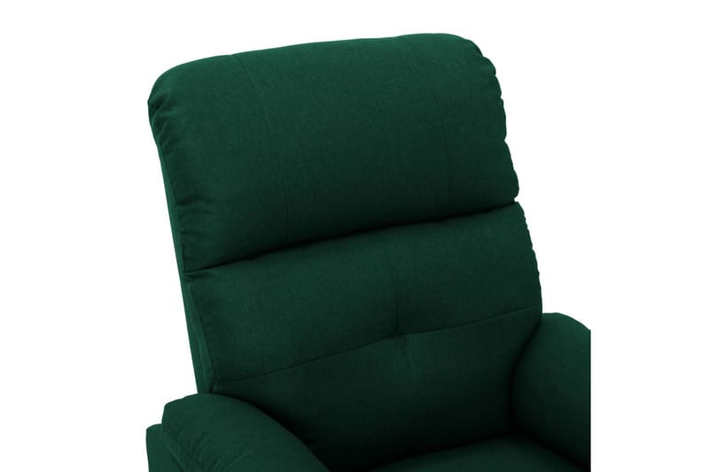Massagelænestol Stof Mörkegrön - Møbler - Stole & lænestole - Lænestole - Massagestol