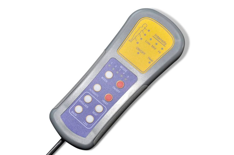 Massagestol Elektrisk Kunstlæder Justérbar Sort - Sort - Møbler - Stole & lænestole - Lænestole - Massagestol