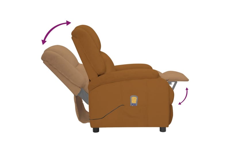 massagestol fløjl brun - Brun - Møbler - Stole & lænestole - Lænestole - Massagestol