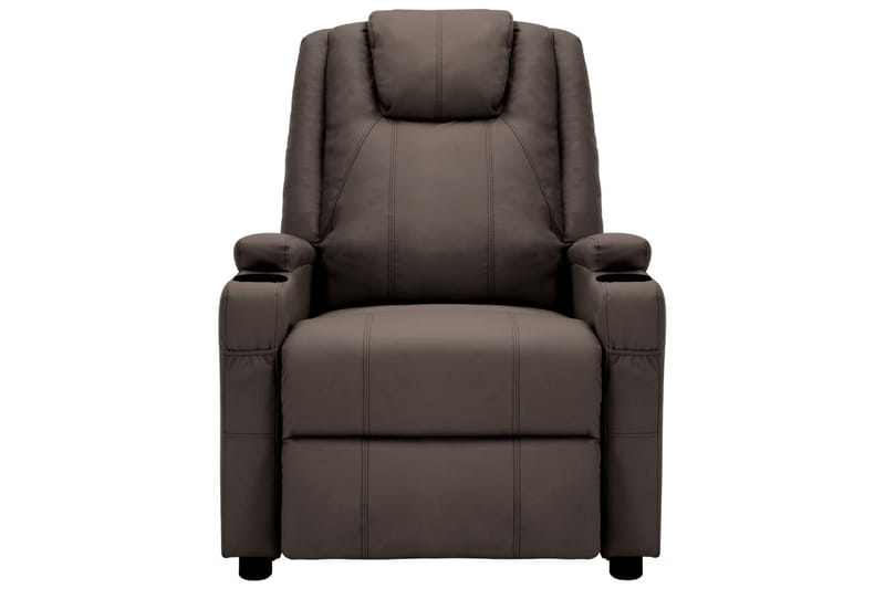 Massagestol kunstlæder brun - Brun - Møbler - Stole & lænestole - Lænestole - Massagestol