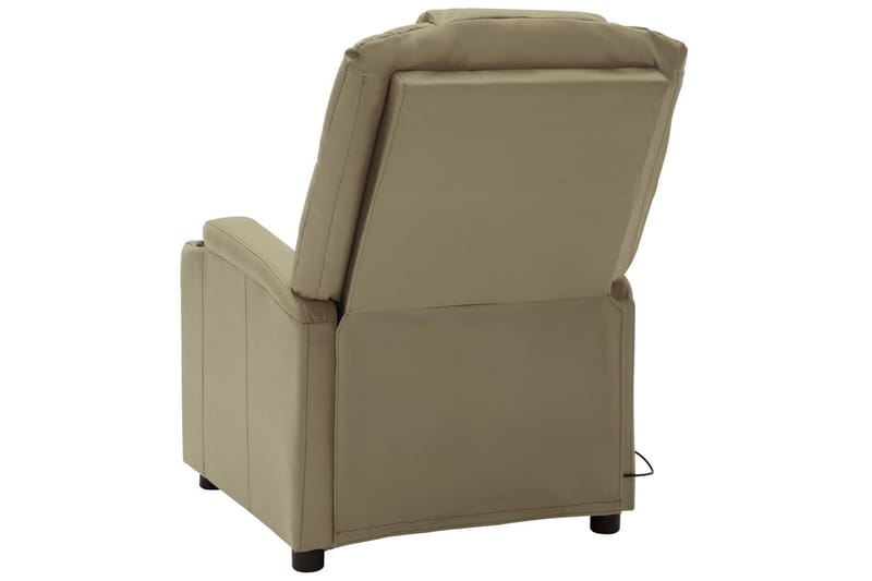 Massagestol kunstlæder cappuccinofarvet - Brun - Møbler - Stole & lænestole - Lænestole - Massagestol