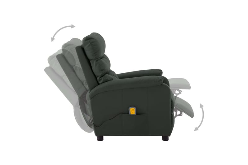 Massagestol Kunstlæder Grå - Møbler - Stole & lænestole - Lænestole - Massagestol