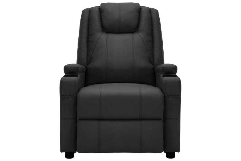 Massagestol kunstlæder sort - Sort - Møbler - Stole & lænestole - Lænestole - Massagestol