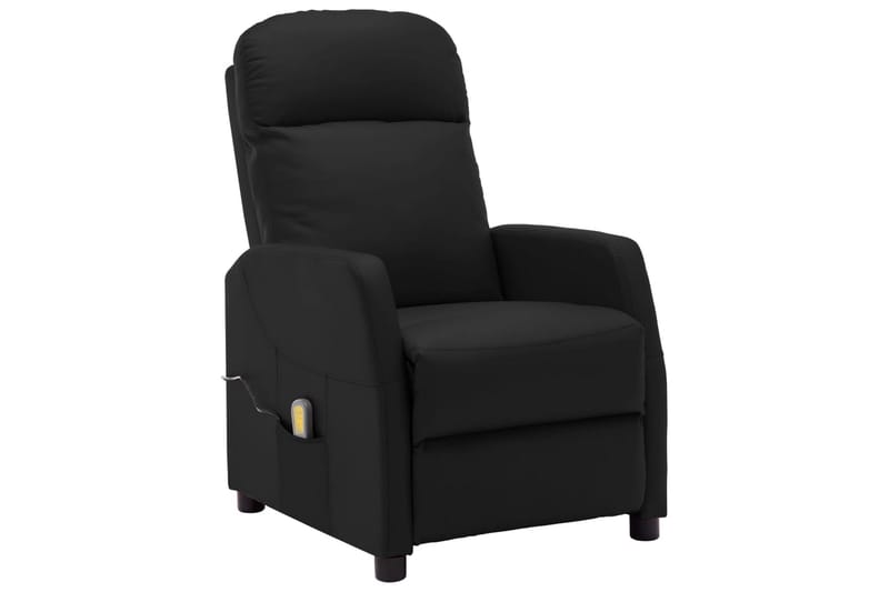 Massagestol kunstlæder sort - Sort - Læderstol - Massagestol