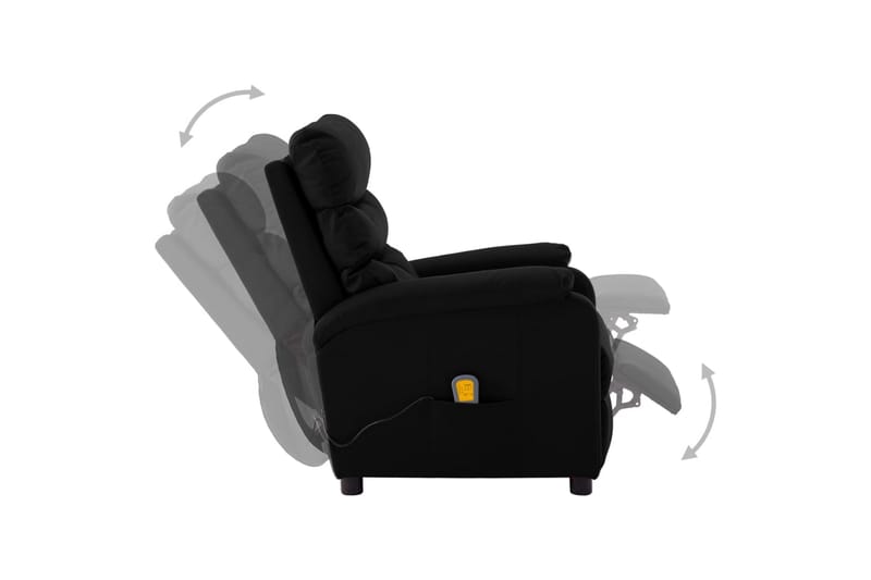 Massagestol Kunstlæder Sort - Møbler - Stole & lænestole - Lænestole - Massagestol