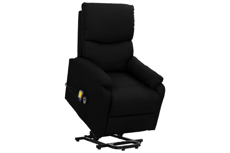 massagestol med løftefunktion stof sort - Sort - Møbler - Stole & lænestole - Lænestole - Massagestol