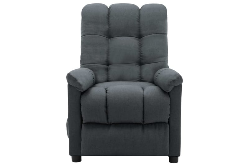 Massagestol Med Push Back-Funktion Stof Lysegrå - Møbler - Stole & lænestole - Lænestole - Massagestol