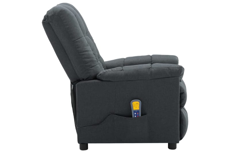 Massagestol Med Push Back-Funktion Stof Lysegrå - Møbler - Stole & lænestole - Lænestole - Massagestol
