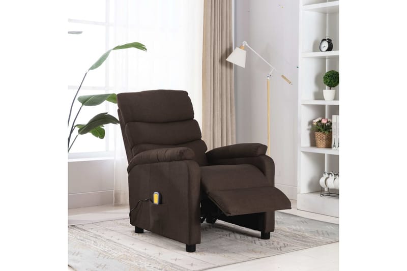 Massagestol Stof Brun - Brun - Møbler - Stole & lænestole - Lænestole - Massagestol