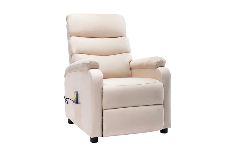 Massagestol Stof Cremefarvet - Creme - Møbler - Stole & lænestole - Lænestole - Massagestol