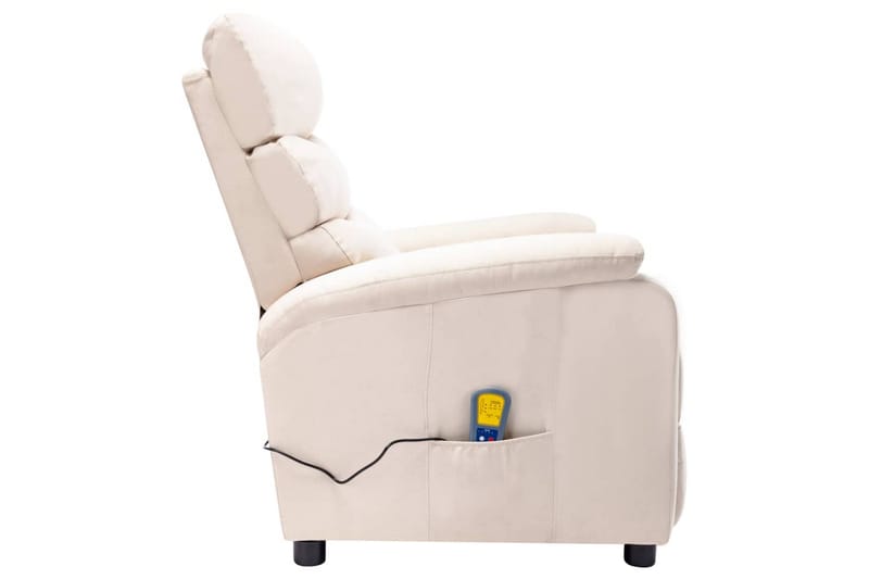 Massagestol Stof Cremefarvet - Creme - Møbler - Stole & lænestole - Lænestole - Massagestol