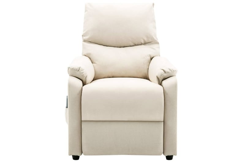 Massagestol stof cremefarvet - Creme - Møbler - Stole & lænestole - Lænestole - Massagestol