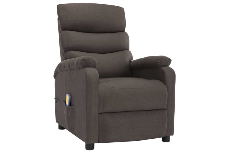 Massagestol Stof Gråbrun - Gråbrun - Møbler - Stole & lænestole - Lænestole - Massagestol