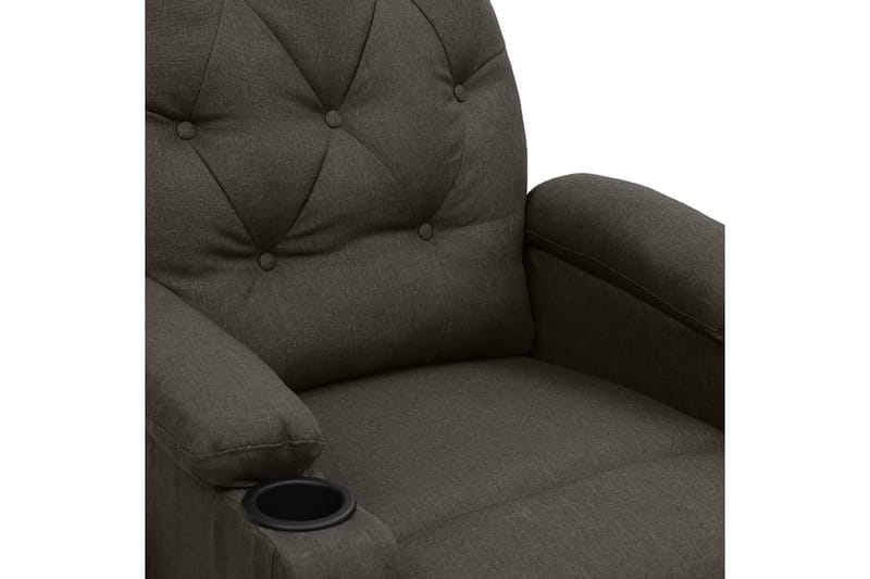 massagestol stof gråbrun - Gråbrun - Møbler - Stole & lænestole - Lænestole - Massagestol