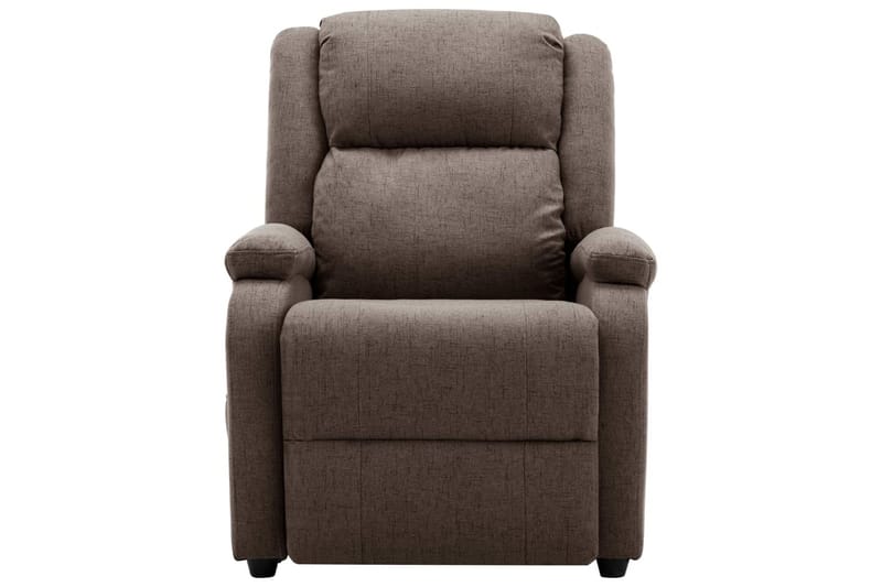 massagestol stof gråbrun - Gråbrun - Møbler - Stole & lænestole - Lænestole - Massagestol