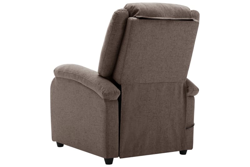 massagestol stof gråbrun - Gråbrun - Møbler - Stole & lænestole - Lænestole - Massagestol