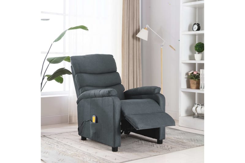 Massagestol Stof Lysegrå - Grå - Møbler - Stole & lænestole - Lænestole - Massagestol