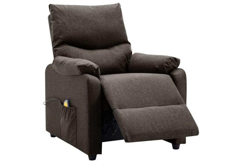 massagestol stof mørkebrun - Brun - Møbler - Stole & lænestole - Lænestole - Massagestol