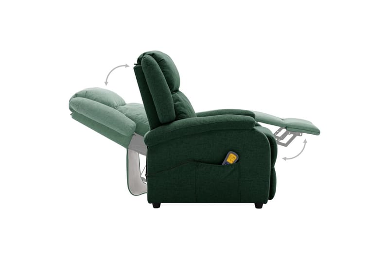 massagestol stof mørkegrøn - Grøn - Møbler - Stole & lænestole - Lænestole - Massagestol